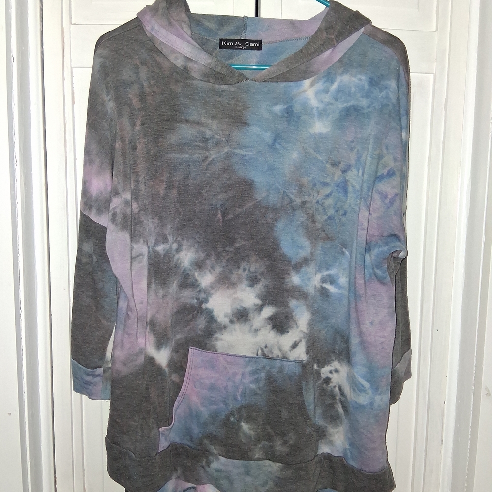 Kim & Cami Blue and Purple Hoodie